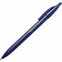 Integra Triangular Barrel Retractable Ballpnt Pens - Medium Pen Point - Retractable - Blue Ink - Blue Plastic Barrel - 1 Dozen