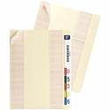 Smead Self-Adhesive End Tab Converters - 3.25" Width x 9.25" Length - Manila Divider - 10% Recycled - 200 / Box