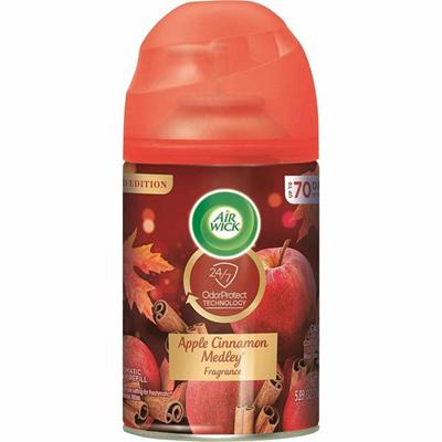 Air Wick Freshmatic Refill Apple/Cinnamon Spray - Aerosol - 5.9 fl oz (0.2 quart) - Apple Cinnamon Medley - 60 Day - 1 Each