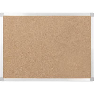 MasterVision Earth Series Cork Board - 24" Board Height x 36" Board Width - Cork Surface - Self-healing - Aluminum Frame - 1 Each