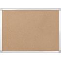 MasterVision Earth Series Cork Board - 24" Board Height x 36" Board Width - Cork Surface - Self-healing - Aluminum Frame - 1 Each