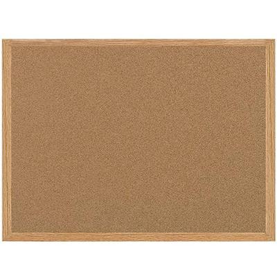 MasterVision Earth Series Recycled Cork Bulletin Boards - 24" Board Height x 36" Board Width - Cork Surface - Self-healing - Wood Frame - 1 Each