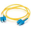 C2G Fiber Optic Duplex Patch Cable - 13.12 ft Fiber Optic Network Cable - First End: 2 x LC Network - Second End: 2 x SC Network - Patch Cable - Yellow - 1 Each