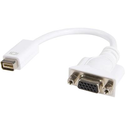 StarTech.com Mini DVI to VGA Video Cable Adapter for Macbooks and iMacs - 7.99" Mini-DVI/VGA Video Cable for Video Device, MacBook, iMac, Monitor - First End: 1 x 32-pin Mini-DVI Digital Video - Male - Second End: 1 x 15-pin HD-15 - Female - White - 