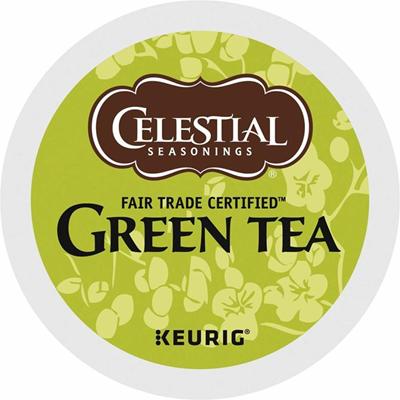 Celestial Seasonings&reg; Natural Antioxidant Green Tea K-Cup - Compatible with Keurig Brewer - Green Tea - 24 / Box