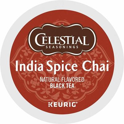 Celestial Seasonings&reg; India Spice Chai - Compatible with Keurig Brewer - 24 / Box