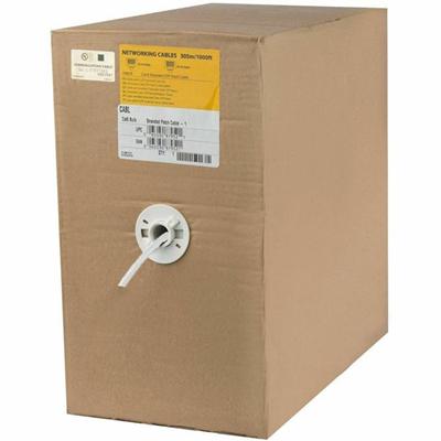 StarTech.com 1000ft Roll White Stranded Cat 6 Patch Cable - 1000 ft Category 6 Network Cable for Network Device - 1 Gbit/s - Patch Cable - Unshielded Twisted Pair (UTP) - CM - 24 AWG - White - 1 Each