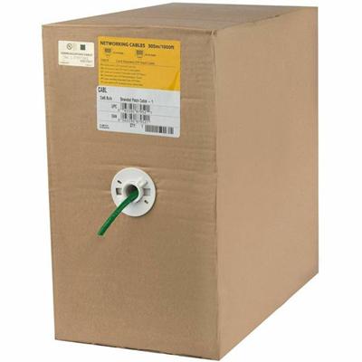 StarTech.com Cat.6 UTP Patch Cable - 1000 ft Category 6 Network Cable for Network Device - First End: Bare Wire - Second End: Bare Wire - Patch Cable - 24 AWG - Green - 1 Each