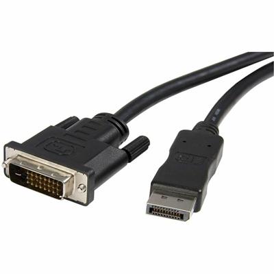 StarTech.com DisplayPort to DVI Video Converter Cable - 10 ft DisplayPort/DVI-D Video Cable Adapter for Video Device, Monitor, HDTV, Workstation, Desktop Computer, Notebook, Docking Station - First End: 1 x 20-pin DisplayPort 1.2 Digital Audio/Video 