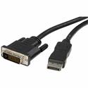 StarTech.com DisplayPort to DVI Video Converter Cable - 10 ft DisplayPort/DVI-D Video Cable Adapter for Video Device, Monitor, HDTV, Workstation, Desktop Computer, Notebook, Docking Station - First End: 1 x 20-pin DisplayPort 1.2 Digital Audio/Video 
