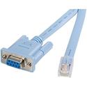 StarTech.com Cisco Console Router Cable - RJ45 (m) - DB9 (f) - 6 ft - 6 ft DB-9/RJ-45 Network Cable for Network Device, Notebook, Router - First End: 1 x RJ-45 Network - Male - Second End: 1 x 9-pin DB-9 Serial - Female - Blue - 1 Each