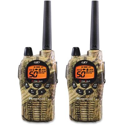 Midland GXT1050VP4 2-Way Pair - 50 Radio Channels - Upto 190080 ft - 38 Total Privacy Codes - CTCSS - Auto Squelch, Keypad Lock, Silent Operation - Water Proof - AA - 1 Each