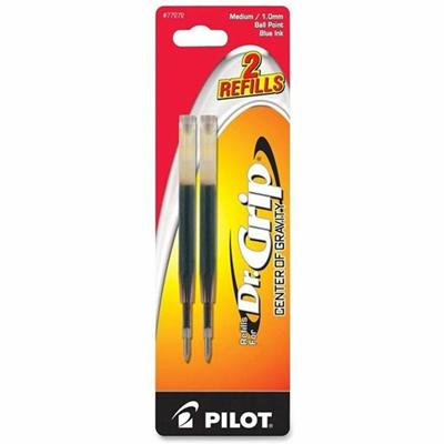 Pilot Dr. Grip Center of Gravity Pen Refills - 1 mm , Medium Point - Blue Ink - 1 Pack