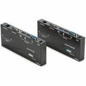 StarTech.com USB VGA KVM Console Extender over CAT5 UTP - 500 ft - 2 Computer(s) - 1 Local User(s) - 1 Remote User(s) - 500 ft Range - XGA - 1024 x 768 Maximum Video Resolution - 2 x Network (RJ-45) - 4 x USB - 4 x VGA - 120 V AC, 240 V AC Input Volt