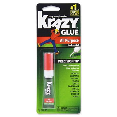 Krazy Glue Instant Gel - 0.07 oz - Clear - 1 / Each