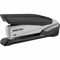 Bostitch EcoStapler Spring-Powered Antimicrobial Desktop Stapler - Staples Upto 20 Sheet of 30lb Paper - Holds Upto 210 Staple - Full Strip - Staple Size: 0.25" - Gray, Black - Rubber - 1 Each