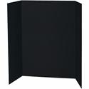 Pacon Presentation Boards - 36" Board Height x 48" Board Width - Black Surface - Tri-fold - 24 / Carton