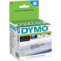 Dymo Large Address Labels - 1 2/5" Width x 3 1/2" Length - Rectangle - Inkjet - White - 260 / Roll - 520 / Box