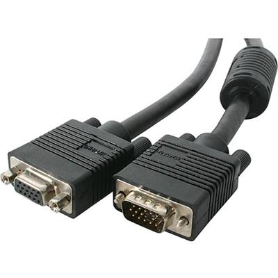 StarTech.com Coax SVGA Monitor Extension Cable - 3 ft Coaxial Video Cable - First End: 1 x 15-pin HD-15 - Male - Second End: 1 x 15-pin HD-15 - Female - Extension Cable - Black - 1 Each