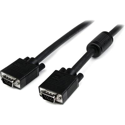 StarTech.com 35 ft Coax High Resolution Monitor VGA Cable - HD15 M/M - 35 ft Coaxial Video Cable for Video Device, Monitor - First End: 1 x 15-pin HD-15 - Male - Second End: 1 x 15-pin HD-15 - Male - Black - 1 Each