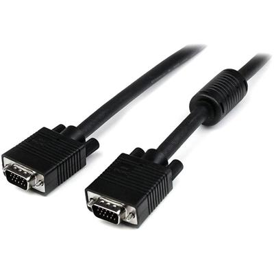 StarTech.com Coax SVGA Monitor Cable - 3 ft Coaxial Video Cable for Video Device, Monitor - First End: 1 x 15-pin HD-15 - Male - Second End: 1 x 15-pin HD-15 - Male - Supports up to 1920 x 1200 - 28 AWG - Black - 1 Each
