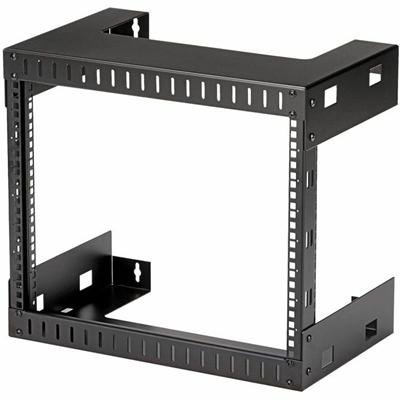 StarTech.com RK812WALLO Wall Mount for A/V Equipment, Network Equipment, Audio/Video Device, Patch Panel, Computer - Black - TAA Compliant - 176.37 lb Load Capacity - Steel - 1 Each