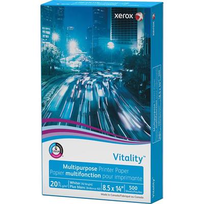 Xerox Copy Paper - White - 92 Brightness - 8 1/2" x 14" - 20 lb Basis Weight - 500 / Ream