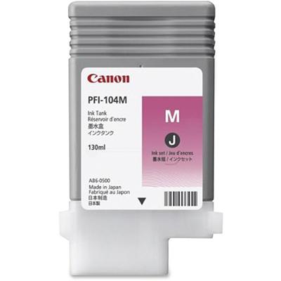 Canon PFI-104M Original Inkjet Ink Cartridge - Magenta - 1 Each - 13 mL