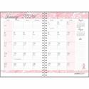 House of Doolittle BCA Pink Cover Monthly Wirebound Journal - Julian Dates - Monthly - 12 Month - January 2026 to December 2026 - 1 Month Single Page Layout - 7" x 10" Sheet Size - 1.38" x 1.75" Block - Wire Bound - Pink - Hardboard - Laminated - 1 E