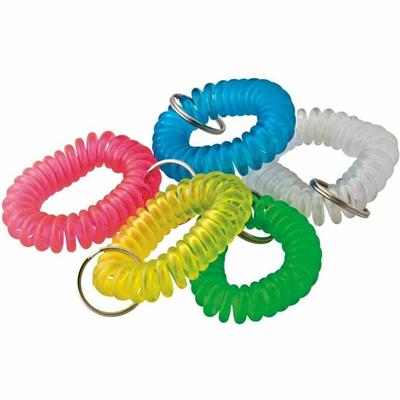Baumgartens Wrist Coil Keychain ASSORTED Colors (KC-7000) - Assorted - 1 Each