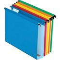 Pendaflex 1/5 Tab Cut Letter Recycled Hanging Folder - 8 1/2" x 11" - Capacity2" Expansion - Assorted - 10% Recycled - 20 / Box