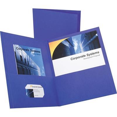 Oxford Letter Recycled Pocket Folder - 8 1/2" x 11" - 100 Sheets Capacity - 2 Inside Front & Back Pocket(s) - Leatherette - Purple - Turned Edge - 10% Recycled - 25 / Box