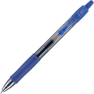 G2 Premium Gel Ink Retractable Pens - 0.7 mm Fine Pen Point - Refillable - Retractable - Blue Ink - Gel-based - 1 Dozen