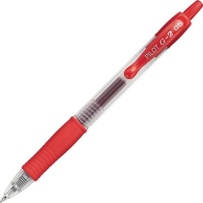 G2 Premium Gel Ink Retractable Pens - 0.5 mm Extra Fine Pen Point - Refillable - Retractable - Red Ink - Gel-based - 1 Dozen