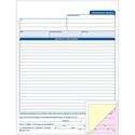 Adams Contractor's Invoice Book - 50 Sheet(s) - 3 Part - Carbonless Copy - 8.37" x 11" Sheet Size - White - 1 Each