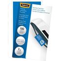 Fellowes Business Card Glossy Laminating Pouches - Sheet Size Supported: Business Card - Laminating Pouch/Sheet Size: 3.75" Width x 7 mil Thickness - Type G - Glossy - for Document, Business Card - Durable - Clear - 1 Pack