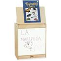 Jonti-Craft Rainbow Accents Big Book Write-n-Wipe Easel - 30" Height x 24.5" Width x 15" Depth - Baltic - Rubber, Acrylic - 1 Each