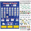 Learning Resources Calendar/Weather Pocket Chart - Theme/Subject: Learning - Skill Learning: Weather, Holiday, Day, Month, Celebration, Season, Week, Calendar - 3-6 Year - 1 Each