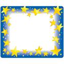 Trend Star Bright Self-adhesive Name Tags - 3" Length x 2.50" Width - Rectangular - Assorted - 1 Pack