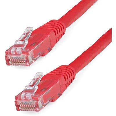 StarTech.com 20ft Red Cat6 UTP Patch Cable ETL Verified - 20 ft Category 6 Network Cable for Network Device, Wall Outlet, Workstation, Distribution Panel, VoIP Device, Hub, Security Device - First End: 1 x RJ-45 Network - Male - Second End: 1 x RJ-45