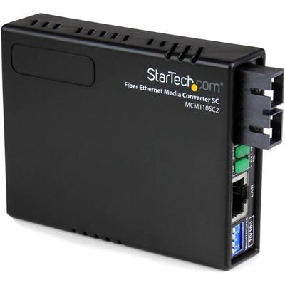 StarTech.com 10/100 Fiber to Ethernet Media Converter Multi Mode SC 2 km - 1 x Network (RJ-45) - 1 x SC Ports - DuplexSC Port - Multi-mode - 1310 nm Fiber - Fast Ethernet - 10Base-T, 100Base-FX, 100Base-TX - AC Adapter - External - TAA Compliant
