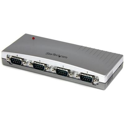 StarTech.com 4 Port USB to RS232 Serial DB9 Adapter Hub - External - USB - PC, Mac - 4 x Number of Serial Ports External - 1 x Number of USB Ports - 1 - TAA Compliant