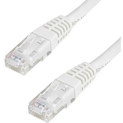 StarTech.com 4ft White Cat6 UTP Patch Cable ETL Verified - 4 ft Category 6 Network Cable for Network Device, Wall Outlet, Workstation, Distribution Panel, Hub, VoIP Device, Security Device - First End: 1 x RJ-45 Network - Male - Second End: 1 x RJ-45