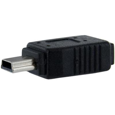 StarTech.com Micro USB to Mini USB 2.0 Adapter F/M - 1 x 5-pin Micro Type B USB 2.0 USB Female - 1 x 5-pin Mini Type B USB 2.0 USB Male - Black - 1 Each