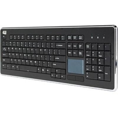 Adesso Desktop Touchpad Keyboard - Cable Connectivity - Full-size - USB Interface - 104 Key(s) - Internet, Multimedia, Music, Web, Video, Email, Volume Down, Volume Up, Mute, Previous Track, Stop, ... Hot Key(s) - Windows Vista, Windows XP, Windows 1