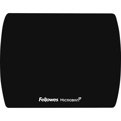 Fellowes Microban Ultra-Thin Mouse Pad - 7" Height x 9" Width x 0.06" Depth - Black - 1 Each
