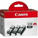 Canon PGI-220BK Original Inkjet Ink Cartridge - Black - 1 Pack - Inkjet - Black - 3 / Pack