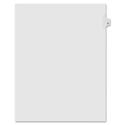 Kleer-Fax Numeric Laminated Tab Index Dividers - Printed Tab(s) - Digit - 79 - 25 Tab(s)/Set - 8.5" Divider Width x 11" Divider Length - Letter - White Divider - 100% Recycled - Unpunched, Laminated Tab - 25 / Pack