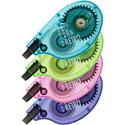 Tombow Single-line Bright Dispenser Correction Tapes - 0.16" Tape Width x 32.83 ft Tape Length - 1 Line(s) - White Tape - Ergonomic Assorted Dispenser - Acid-free, Non-refillable - Assorted - 4 / Pack