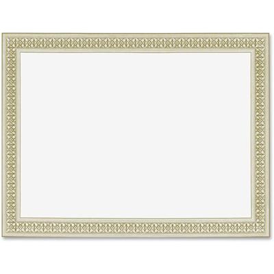 Geographics Flourish Gold Foil Award Certificates - 24 lb Basis Weight - 8.5" Width x 11" Length - Inkjet, Laser Compatible - White Border - Parchment Paper - 1 Pack